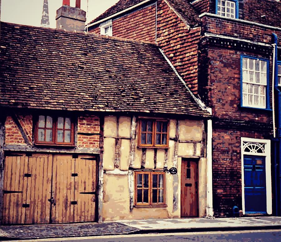 English Buildings - textured Photograph by Marilyn Wilson
