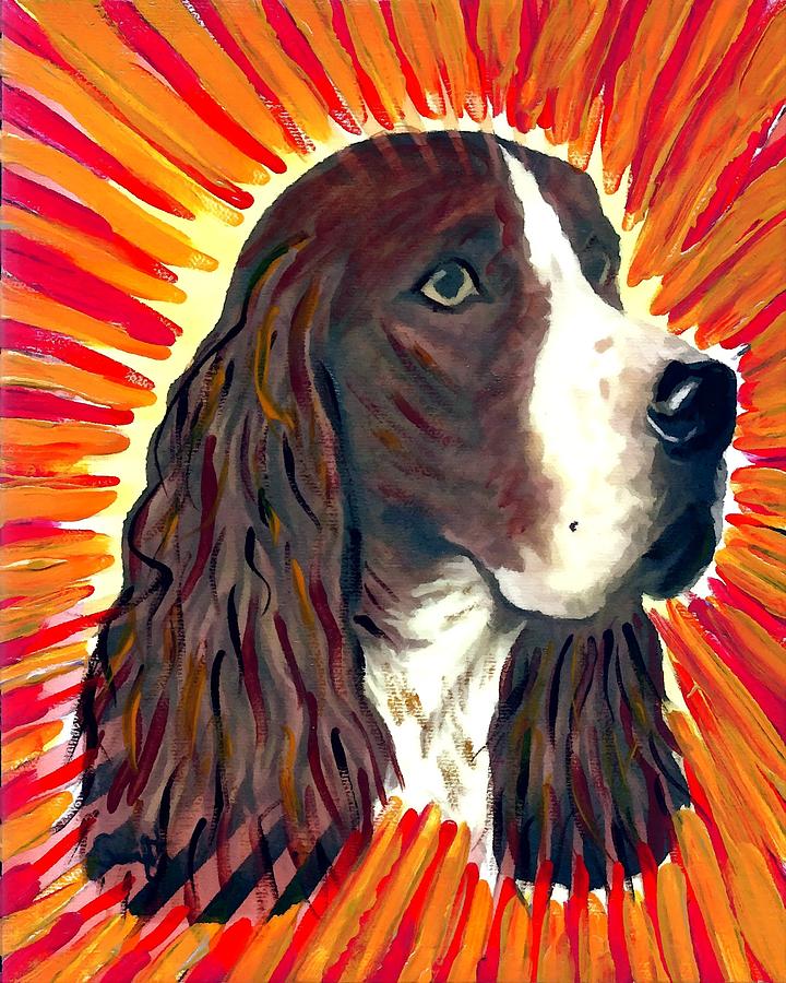 Dog Painting - English Springer Spaniel by Char Swift