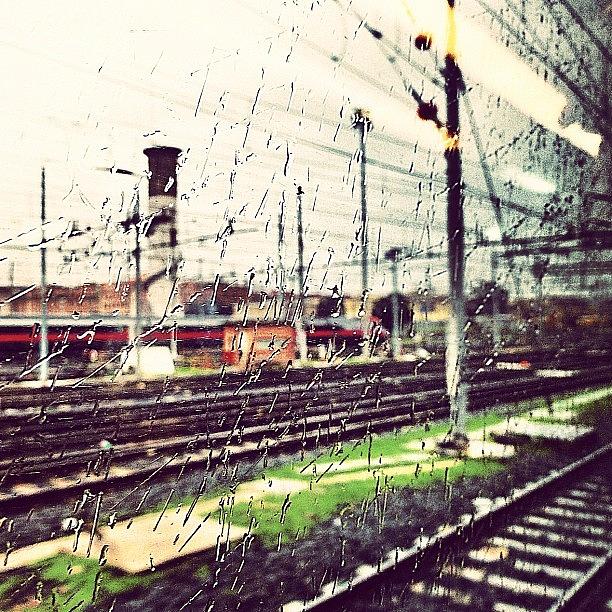 Train Photograph - English Summer Rain by Seras S
