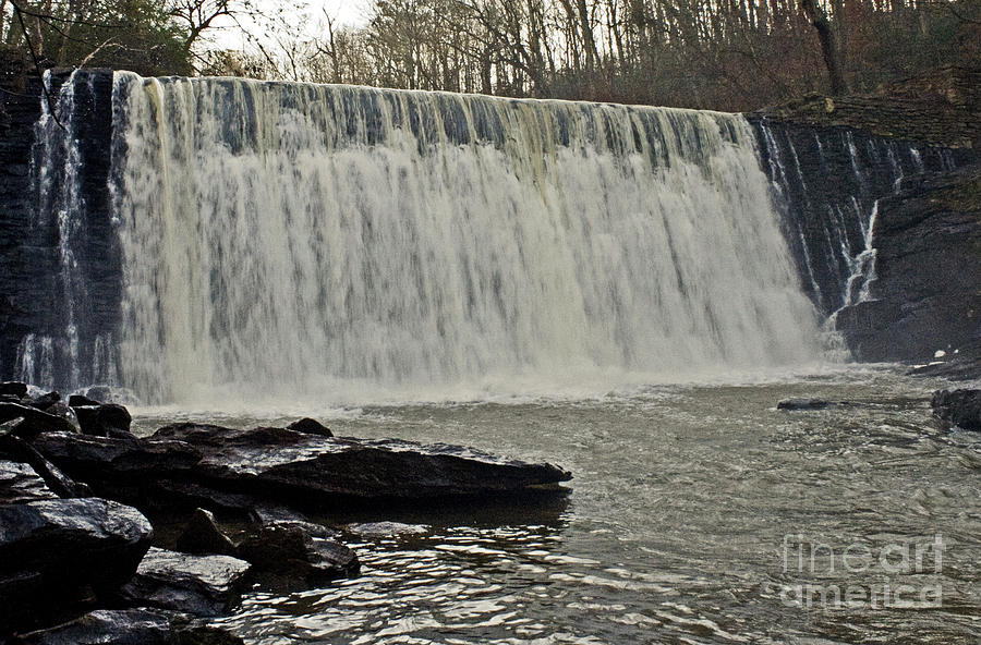Enhanced Raging Waterfall Photograph by Michael Waters Enhanced Raging Waterfall Photograph by Michael Waters