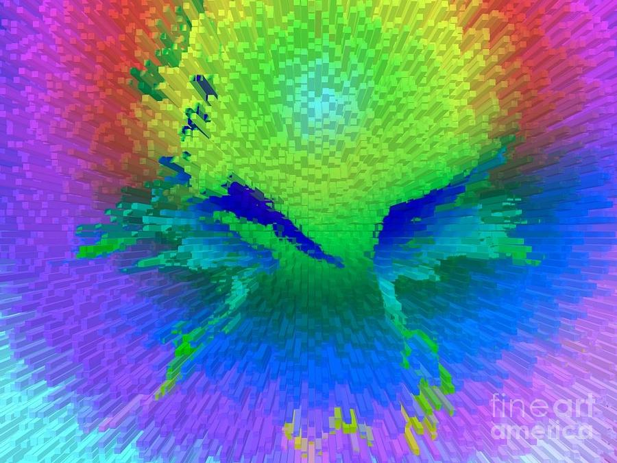 Enlightenment Digital Art - Enlightened Face by Robert Haigh Enlightenment Digital Art - Enlightened Face by Robert Haigh