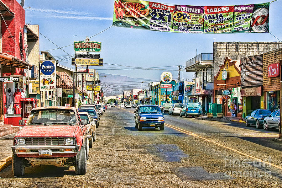Ensenada Street Scene Photograph by Lawrence Burry