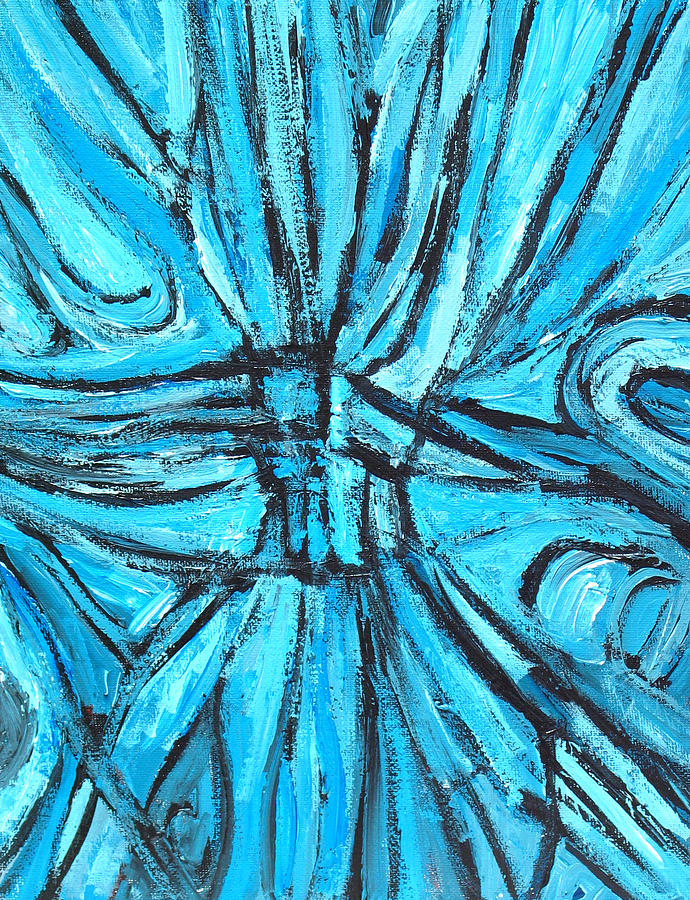 Line Movement Painting - Entangled Cross by Kazuya Akimoto Line Movement Painting - Entangled Cross by Kazuya Akimoto
