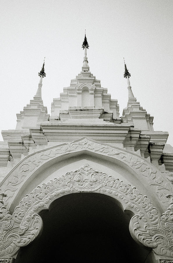 Entrance To Wat Suan Dok Photograph by Shaun Higson