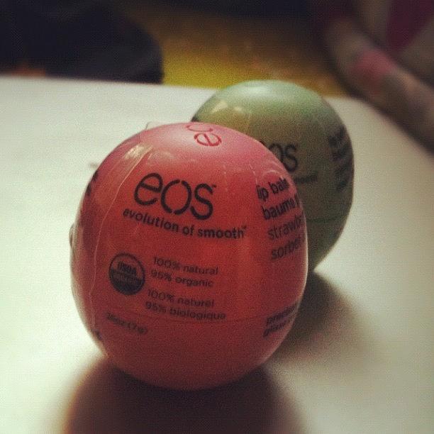 Eos Lip Balm In Strawberry Sorbet And Photograph by Jessamyn Tay