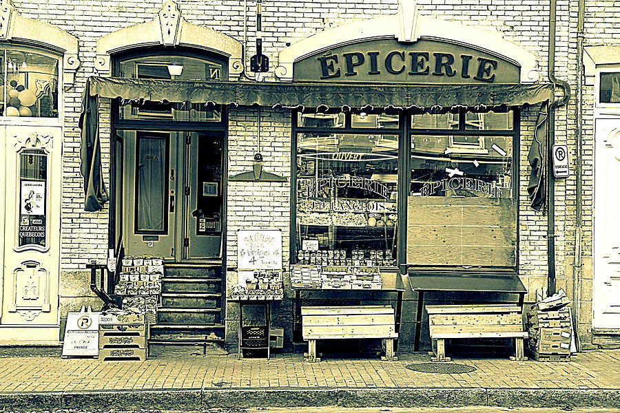 Epicerie - Quebec Photograph by Valentino Visentini