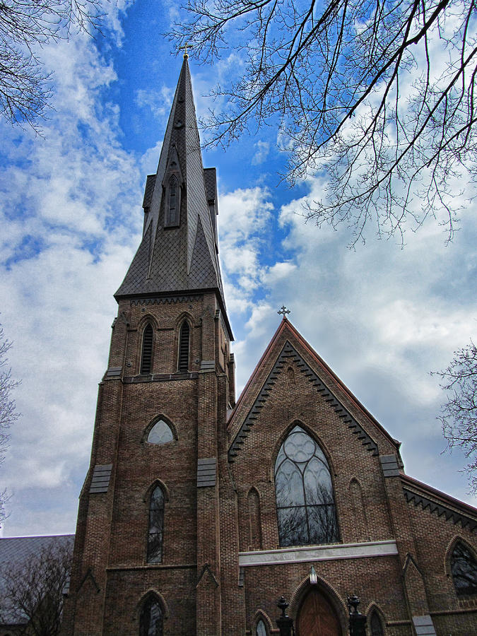 Episcopal Church of the Nativity - Historical Church In Downtown Huntsville Alabama Photograph by Kathy Clark