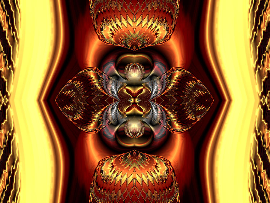 Abstract Digital Art - Equal and opposit by Claude McCoy