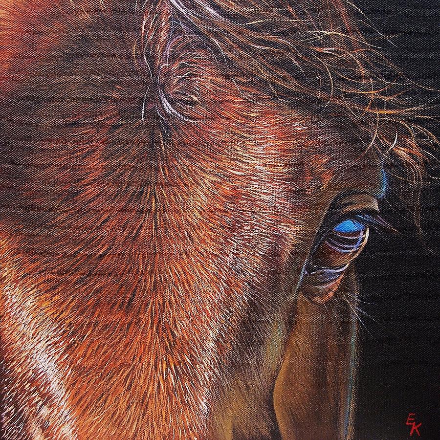 Equine 2 Painting by Elena Kolotusha