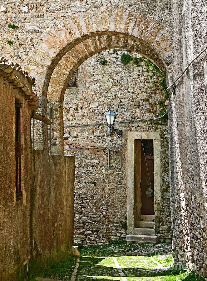 Erice Sicily Street Photograph by Jeanne  Woods