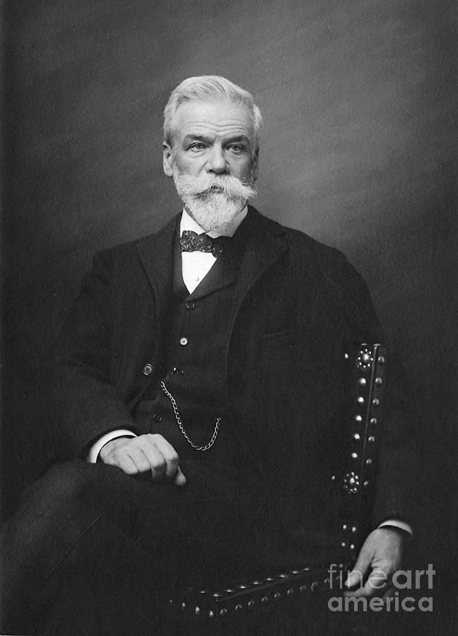 Portrait Photograph - Ernest Solvay by Science Source