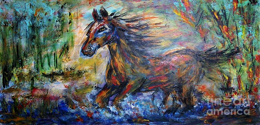 Impressionism Painting - Escape by Mary Sedici