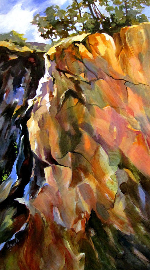 Escarpment Painting by Rae Andrews