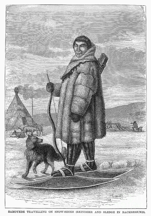 Eskimo Hunter And Dog Photograph by Granger