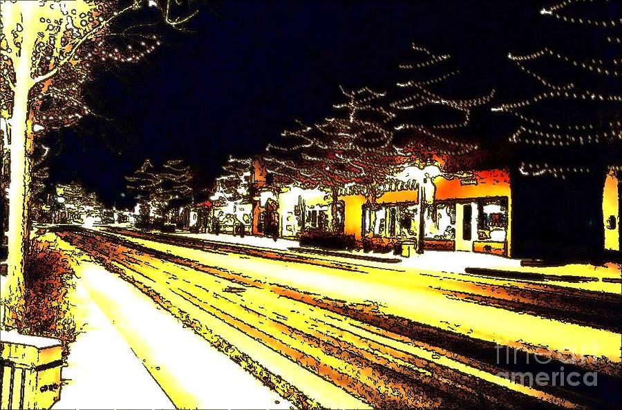 Estes Park Holiday Lights Photograph by Tracy EllisMaxwell