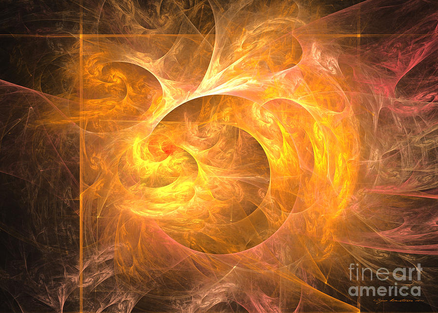 Eternal Flame - Abstract Art Digital Art