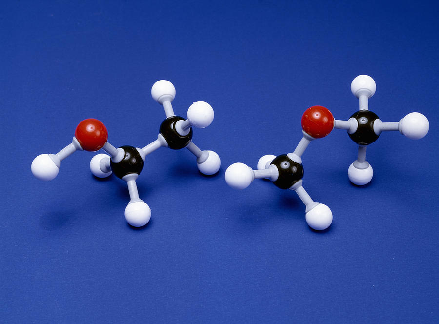 Ethanol And Methoxymethane Molecules Photograph By Andrew Lambert 