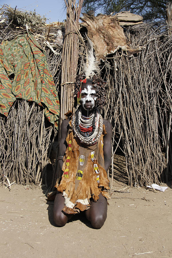 Ethiopia-South Tribesman No.2 Painting by Robert SORENSEN