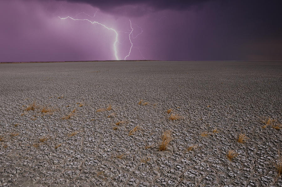 Etosha National Park Photograph - Etosha Lightning by Christian Heeb