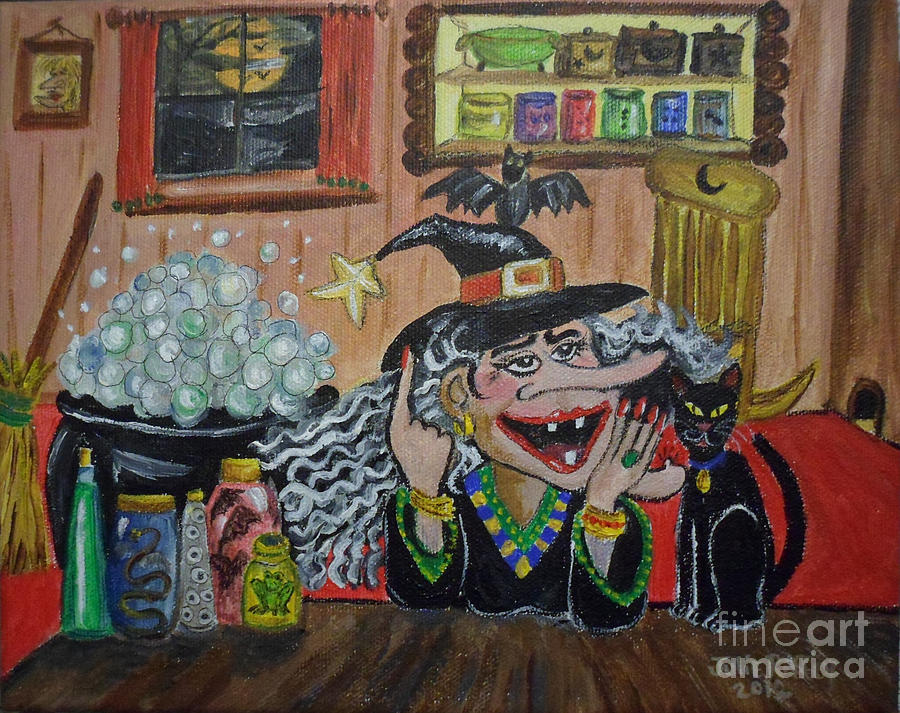 Halloween Painting - Eureka   Ive Got it by Julie Brugh Riffey