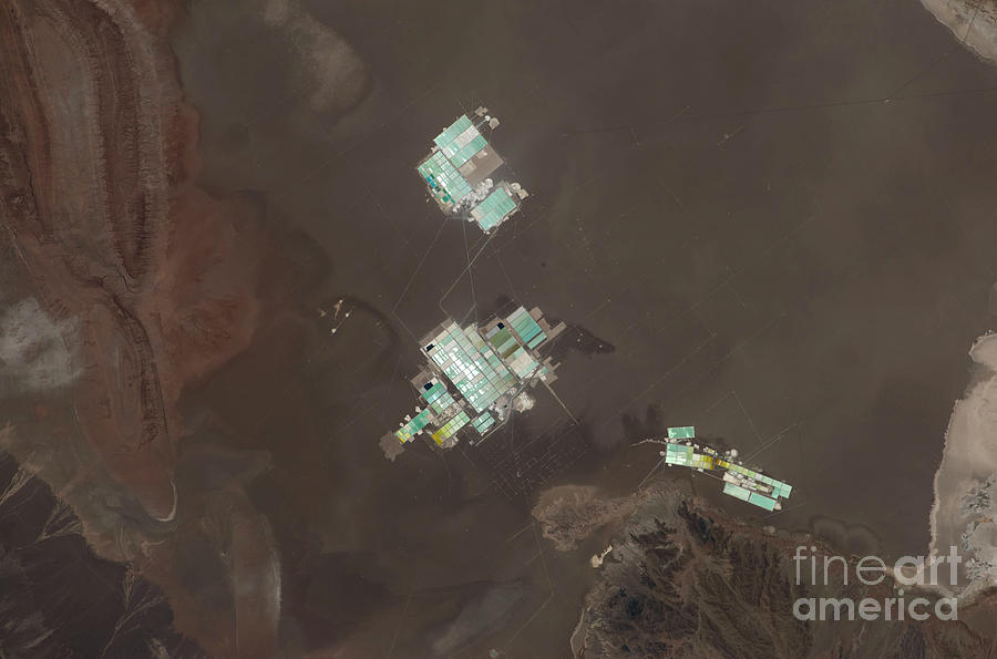 Evaporation Ponds, Salar De Atacama Photograph by NASA/Science Source