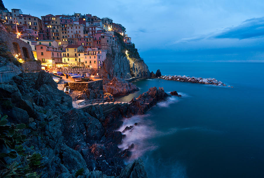 Evening In Manarola Photograph By Mike Reid - Fine Art America