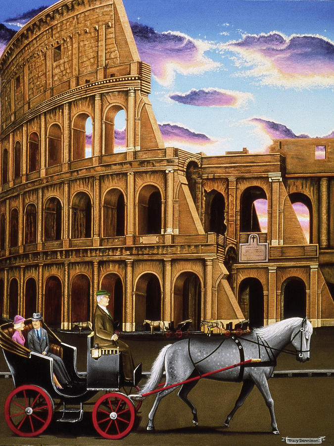 Evening In Rome Painting by Tracy Dennison