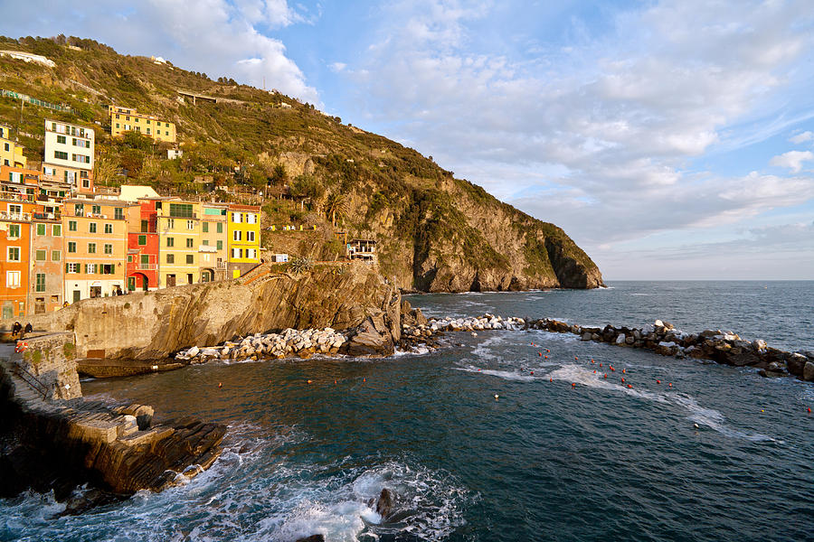 Evening Light Riomaggiore Photograph by Mike Reid