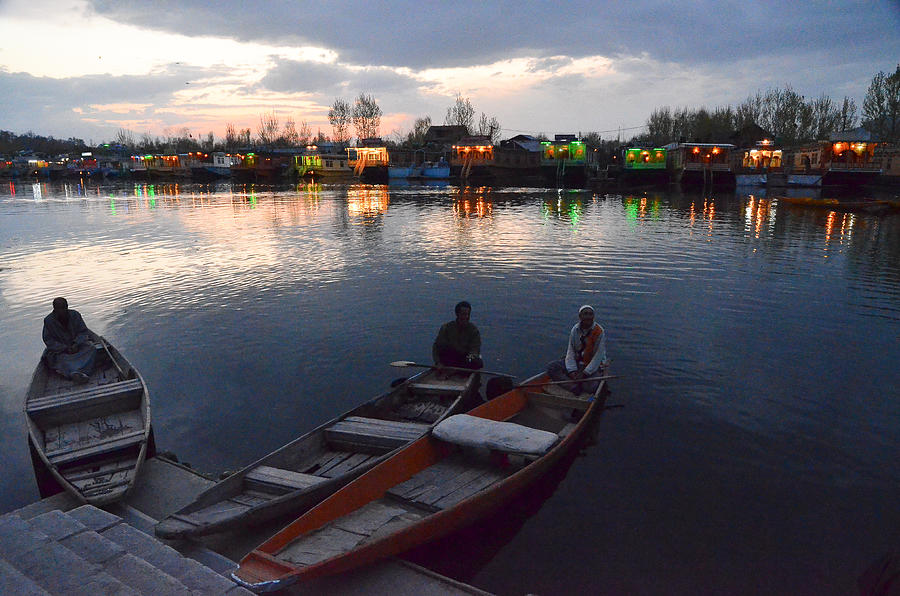 Evening on Dal Lake Photograph by Fotosas Photography