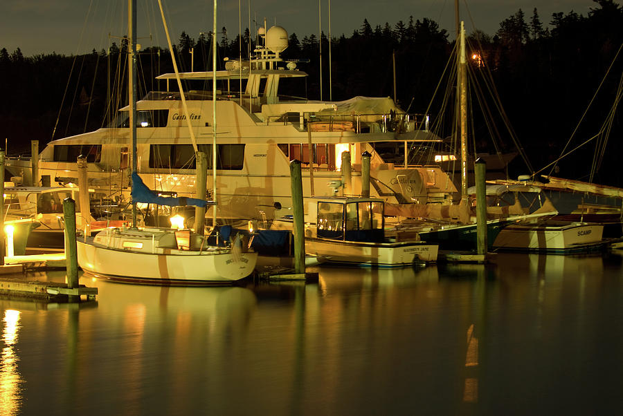 Evening on Southwest Harbor Photograph by Paul Mangold