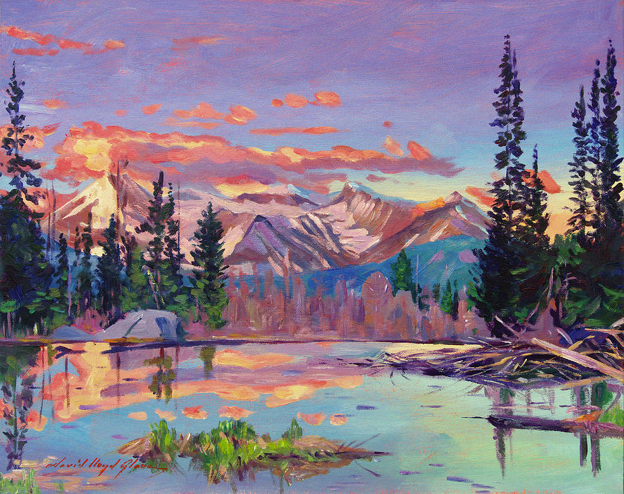 Nature Painting - Evening Serenity by David Lloyd Glover