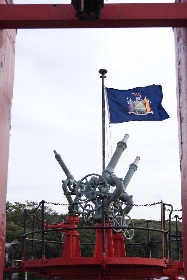 Excelsior Flag with Nozzles Photograph by Margie Avellino