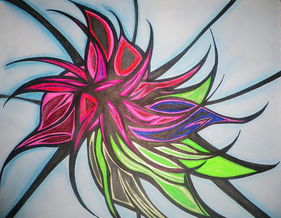 Excotic Breeze Drawing by Tara Francoise