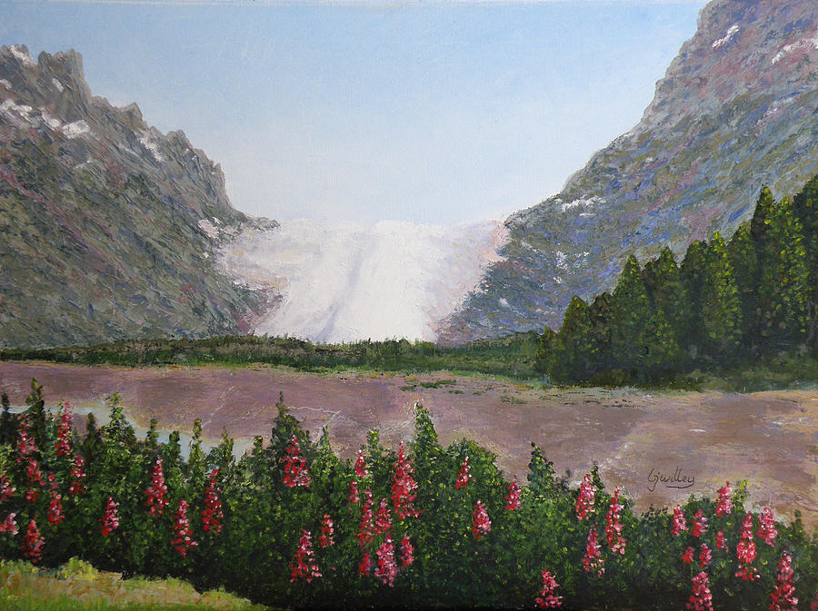Landscape Painting - Exit Glacier by Barbara Willey