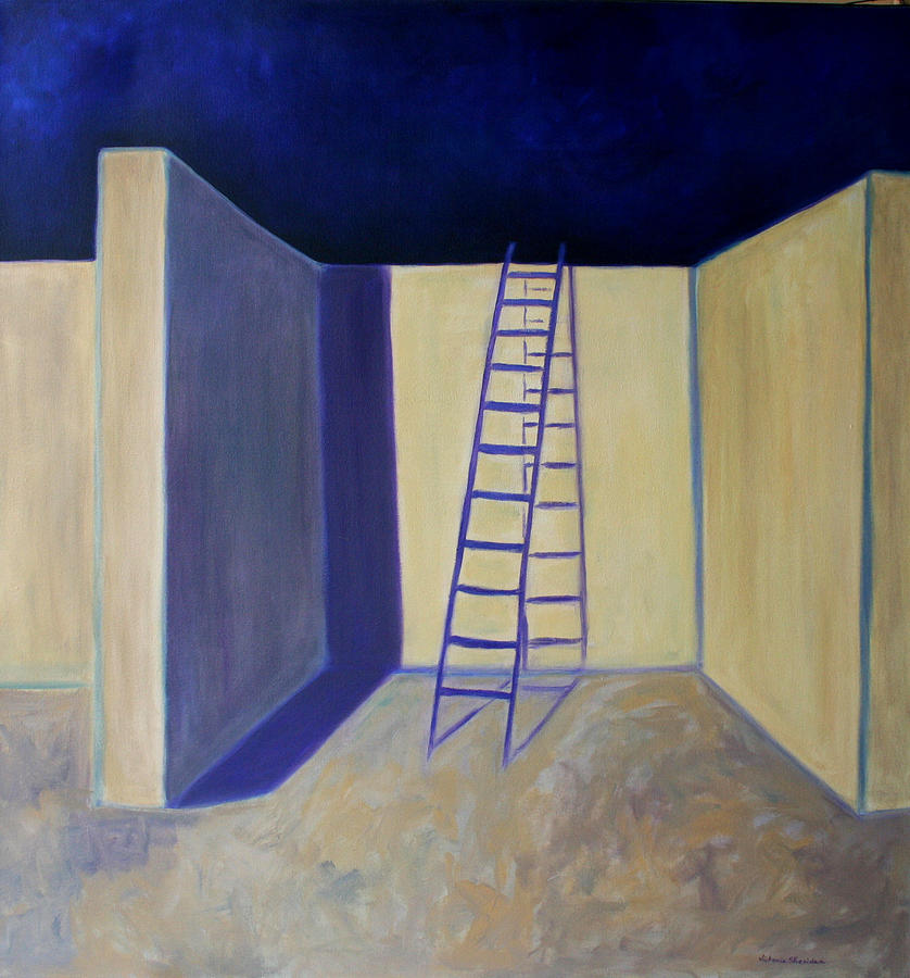 Abstract Painting - Exit -Salida by Victoria Sheridan