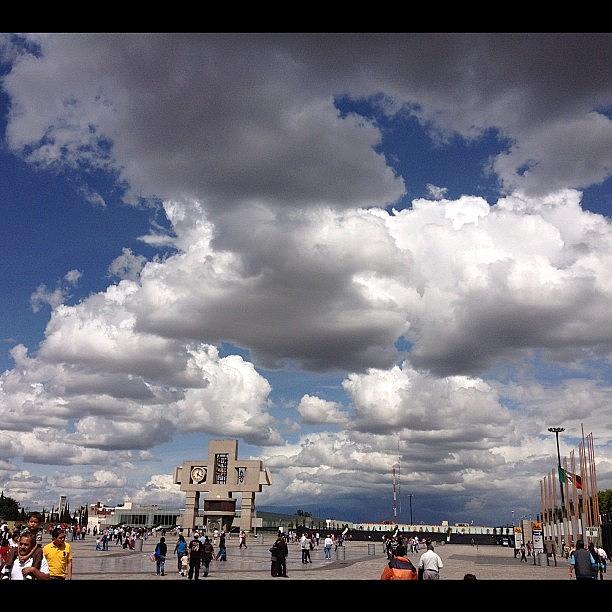 Clouds Photograph - Explanada De La Basílica W/o Filter by Mario Echeverria