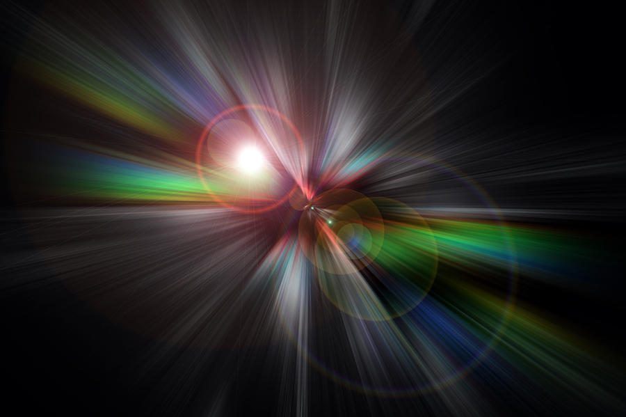 Abstract Digital Art - Explosion gls02 by Giuseppe Cesa Bianchi