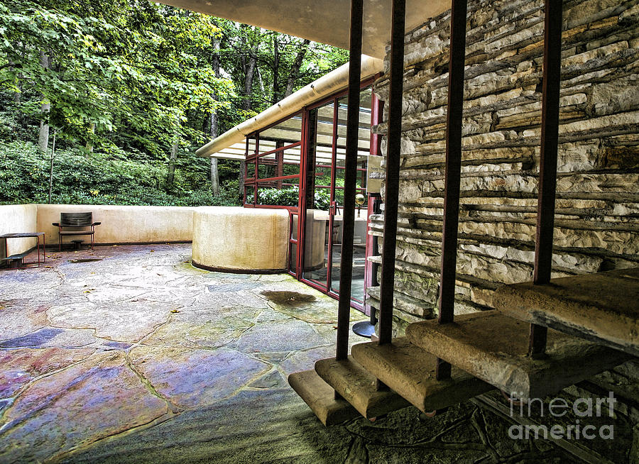 Exterior Color Falling Water Photograph by Chuck Kuhn