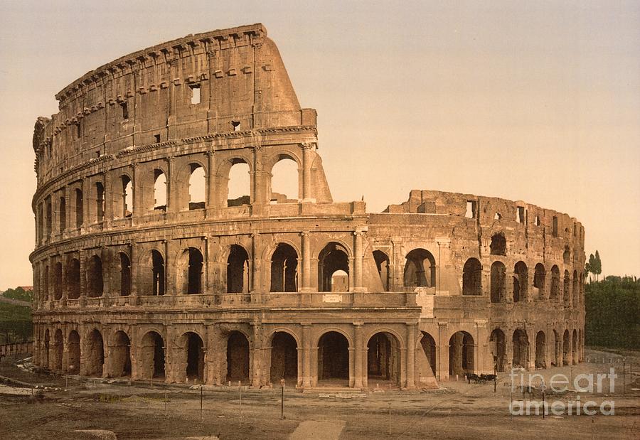 Exterior of the Roman Coliseum Photograph by Padre Art