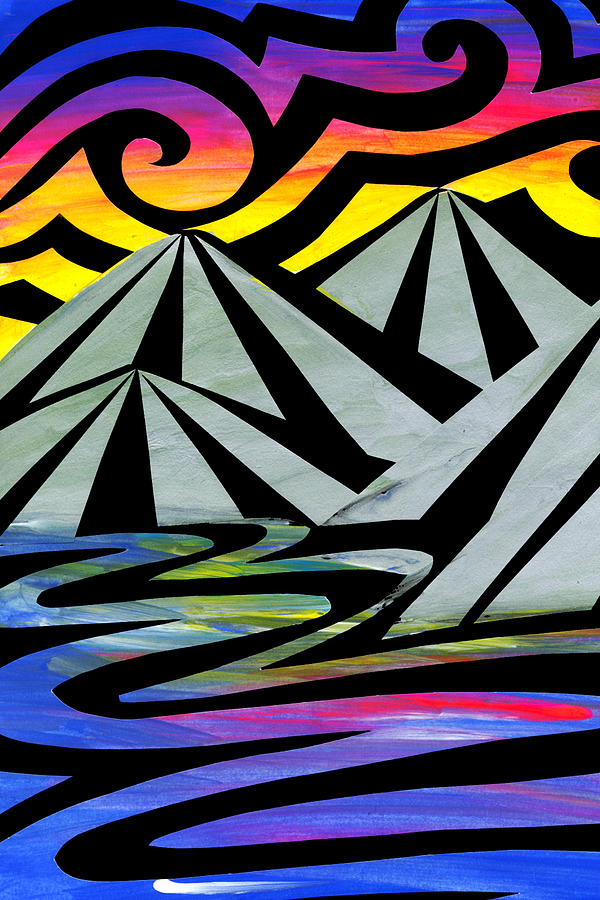 Extreme Alps Painting by Roseanne Jones Extreme Alps Painting by Roseanne Jones