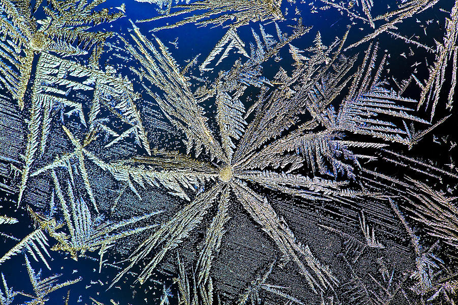 Extreme Close Up Of Frost Crystal With Photograph by Michael Interisano