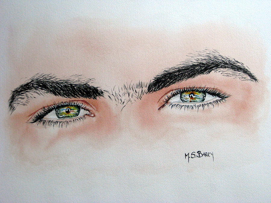 Eyes Painting - Eye Candy by Maria Barry