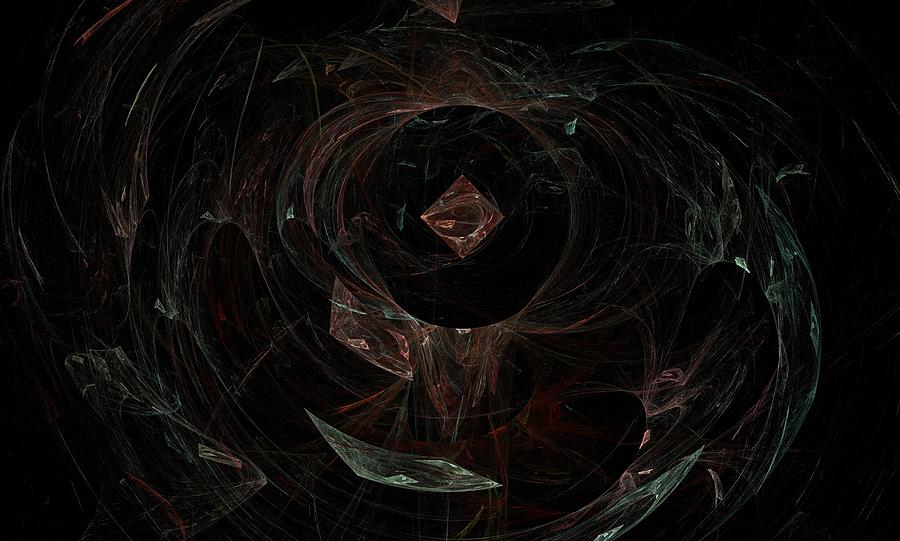 Abstract Digital Art - Eye of Chaos by Christy Leigh