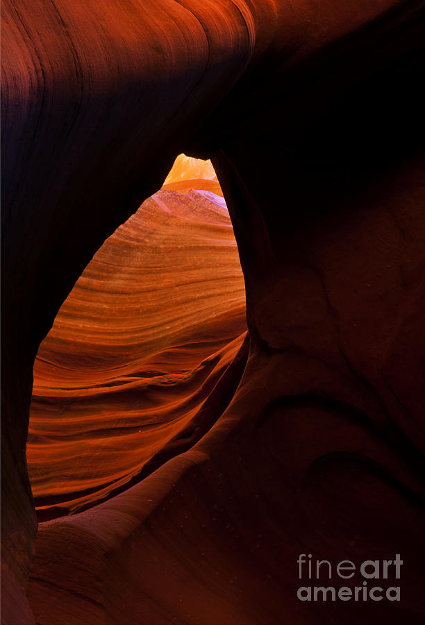 Antelope Canyon Photograph - Eye of the Desert by Michael Dawson