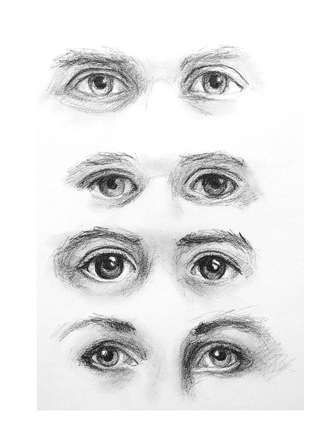 Eyes 2 Drawing by Paul Dinwiddie