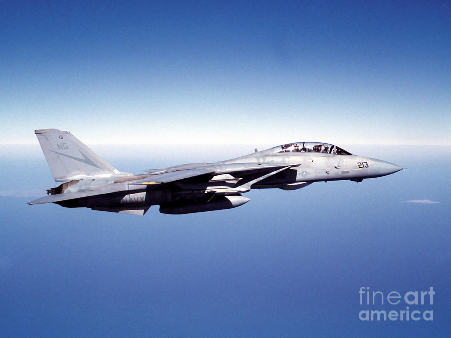 F-14a Tomcat In Flight Photograph by Dave Baranek - Fine Art America