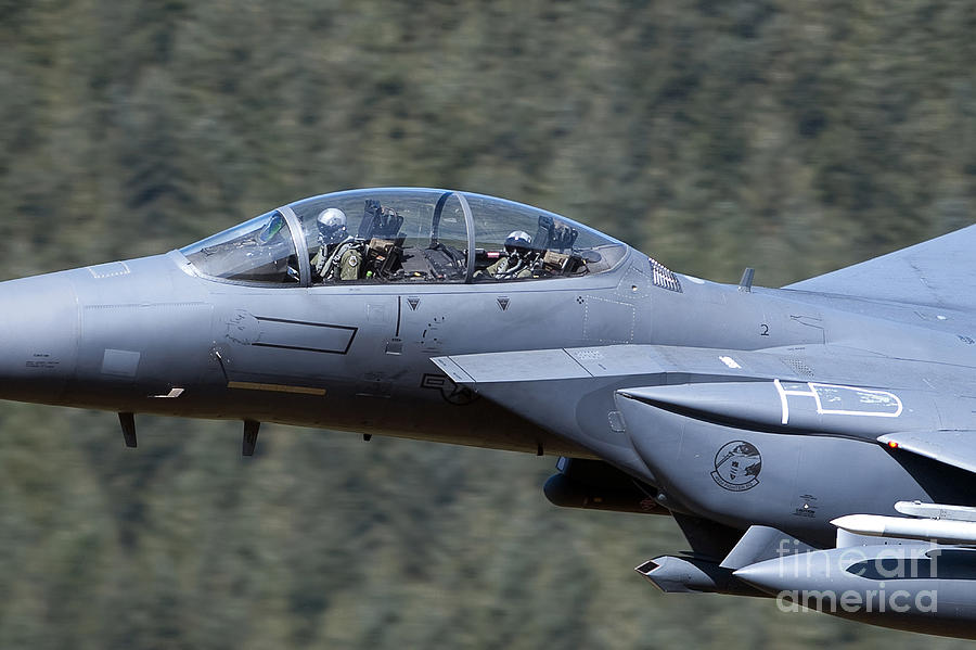 F-15e Strike Eagle Low Flying Photograph by Andrew Chittock | Pixels