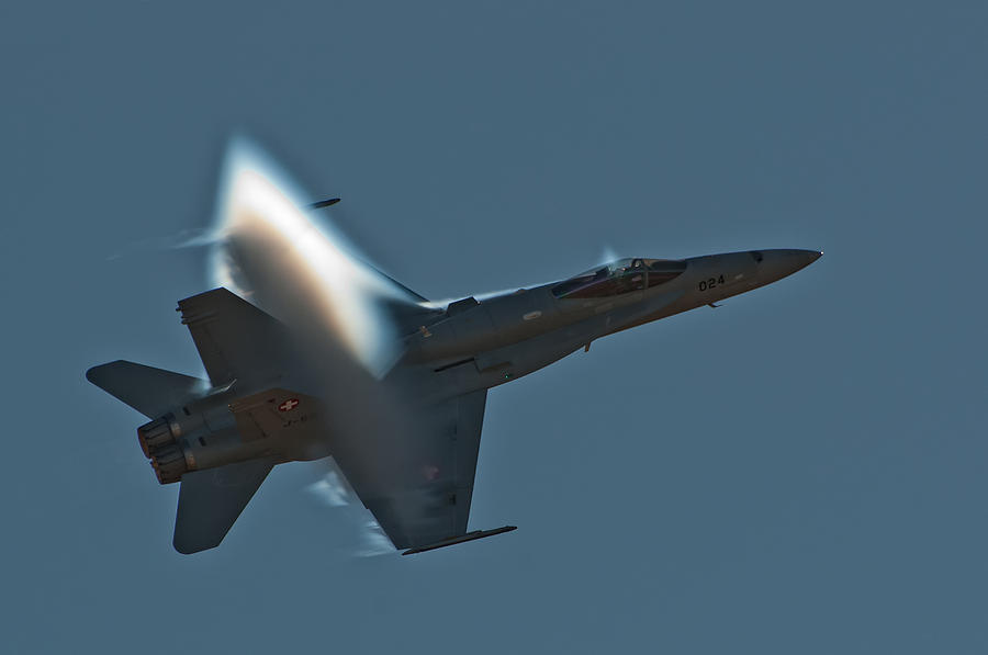 Jet Photograph - F-18 Hornet  by Marta Holka