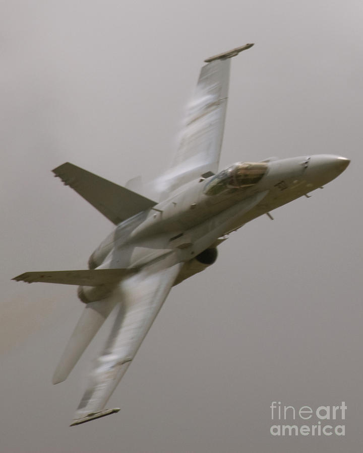 F-18 vapor Photograph by Tim Mulina
