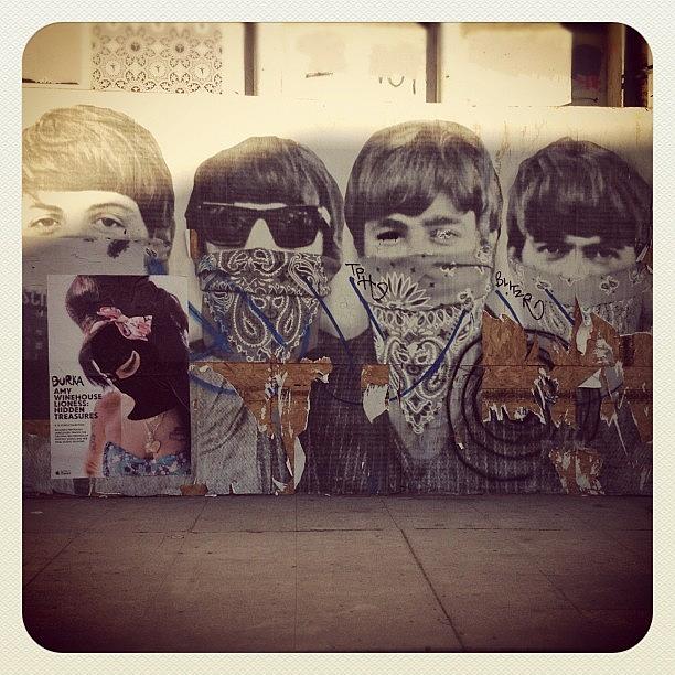 The Beatles Photograph - Fab4 #city #graffiti #beatles #icon #art by Chris Call